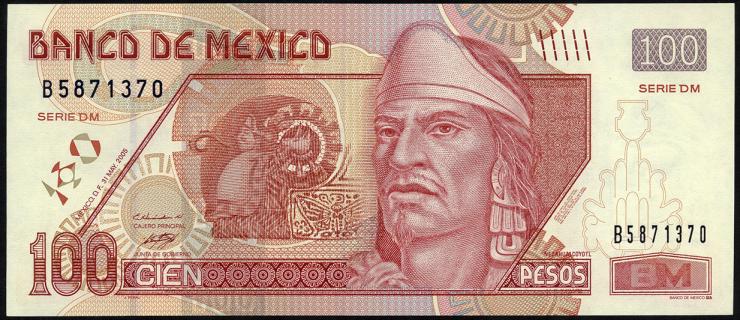 Mexiko / Mexico P.118g 100 Pesos 2005 (1) 