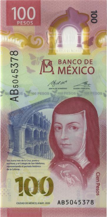 Mexiko / Mexico P.134 100 Pesos 2020 Polymer (1) U.1 