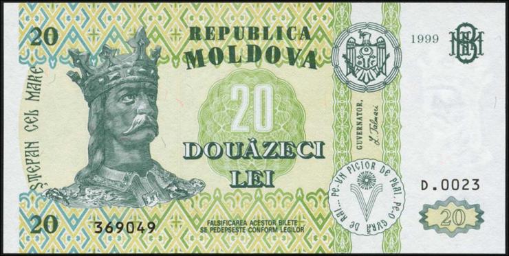 Moldawien / Moldova P.13d 20 Lei 1999 (1) 