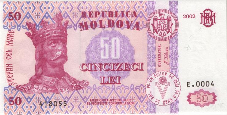 Moldawien / Moldova P.14b 50 Lei 2002 (1) 