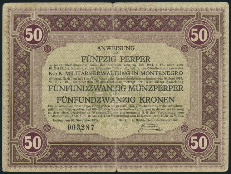 Montenegro P.M153 50 Perper 1917 (4) 