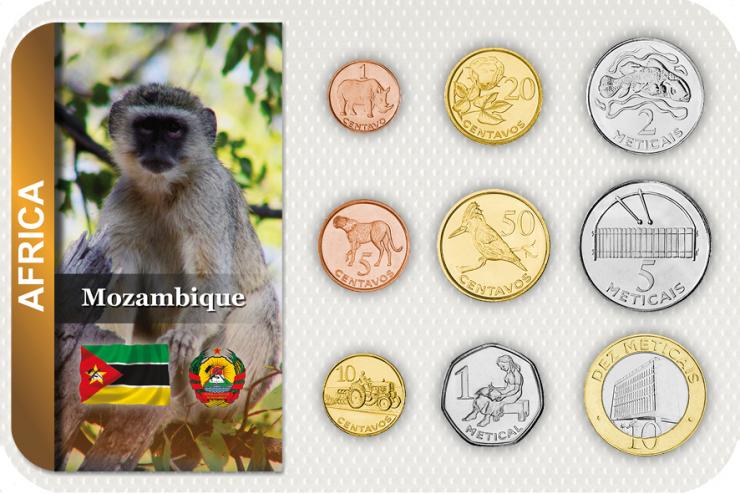 Kursmünzensatz Mozambique / Coin Set Mozambique 