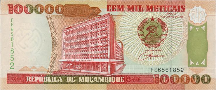 Mozambique P.139 100.000 Meticais 1993 (1) 