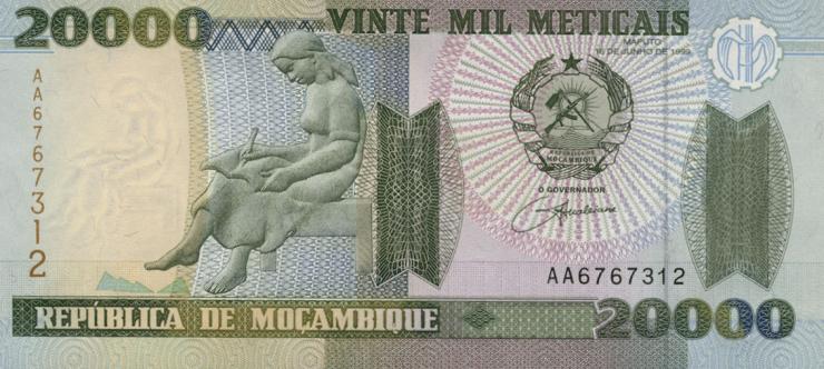 Mozambique P.140 20000 Meticais 1999 (1) 