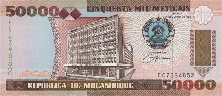 Mozambique P.138 50000 Meticais 1993 (1) 