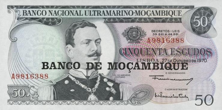 Mozambique P.116 50 Escudos (1976) (1) 