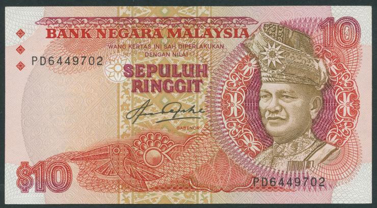 Malaysia P.21 10 Ringgit (1983-84) (2+) 