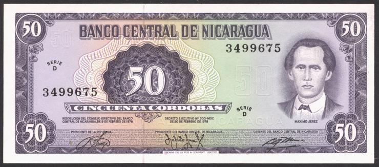 Nicaragua P.130 50 Cordobas 1978 (1) 