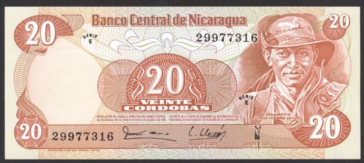 Nicaragua P.135 20 Cordobas 1979 (1) 