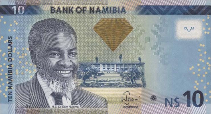 Namibia P.11a 10 Namibia Dollars 2012 (1) 