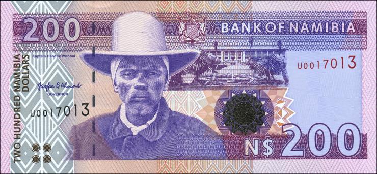 Namibia P.10a 200 Namibia Dollars (1996) (1) 