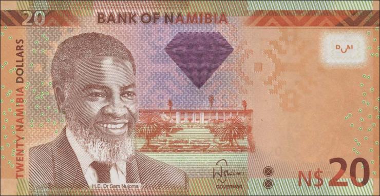 Namibia P.12a 20 Namibia Dollars 2011 (1) 