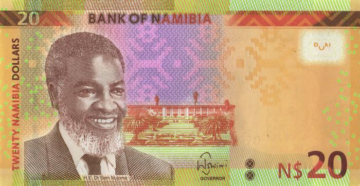Namibia P.17b 20 Namibia Dollars 2018 (1) 