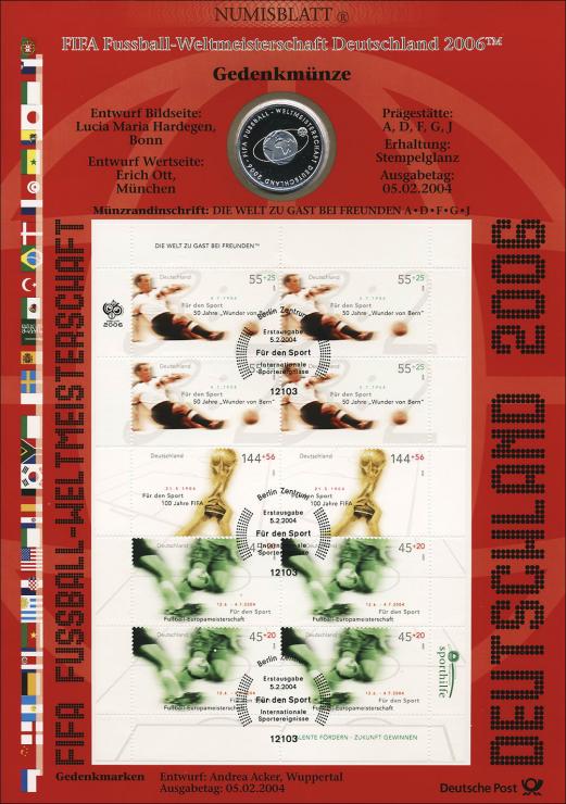 2004: Fußball-WM  - Numisblatt 