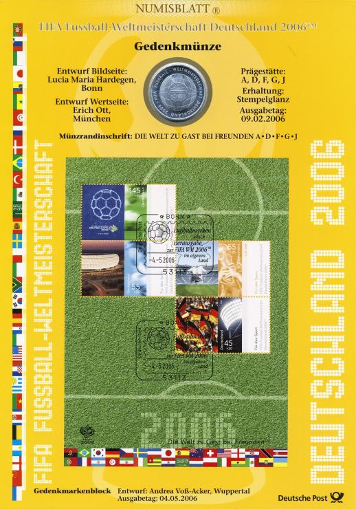 2006: Fußball-WM - Numisblatt 