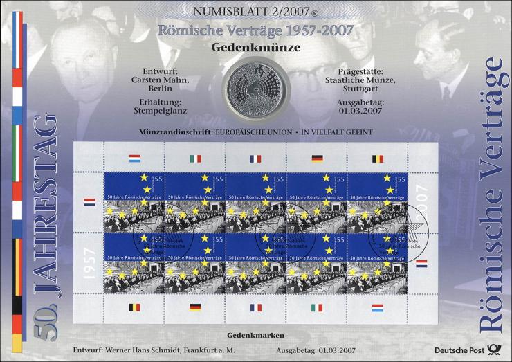 2007/2 Römische Verträge - Numisblatt 