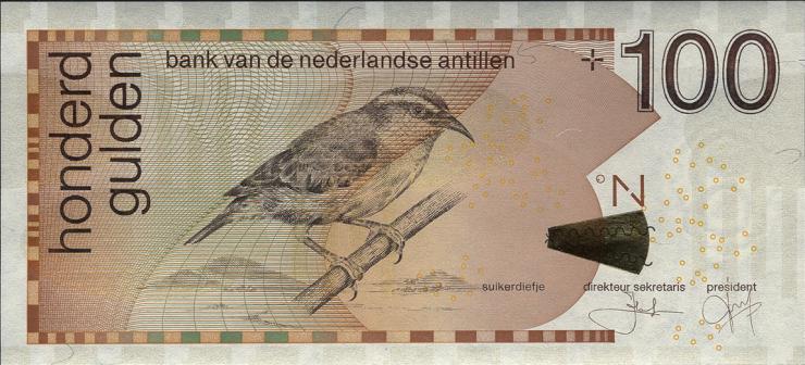 Niederl. Antillen / Netherlands Antilles P.31f 100 Gulden 2012 (1) 