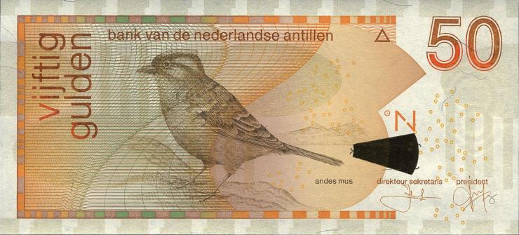 Niederl. Antillen / Netherlands Antilles P.30f 50 Gulden 2012 (1) 