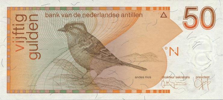 Niederl. Antillen / Netherlands Antilles P.25c 50 Gulden 1994 (1) 