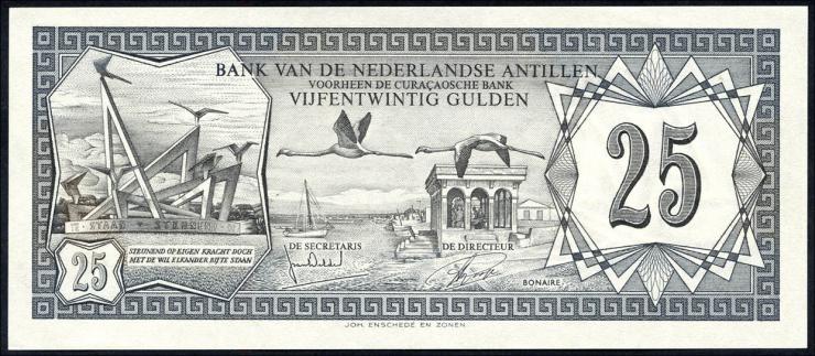 Niederl. Antillen / Netherlands Antilles P.10b 25 Gulden 1972 (1) 