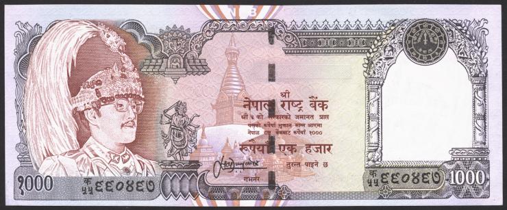 Nepal P.44 1000 Rupien (2000) sign. 1  (1) 