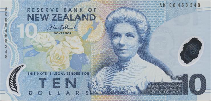 Neuseeland / New Zealand P.186b 10 Dollars (20)06) (1) 