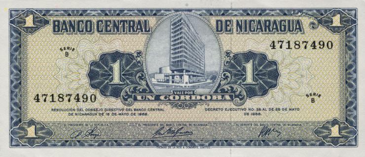 Nicaragua P.115 1 Cordoba 1968 (1) 