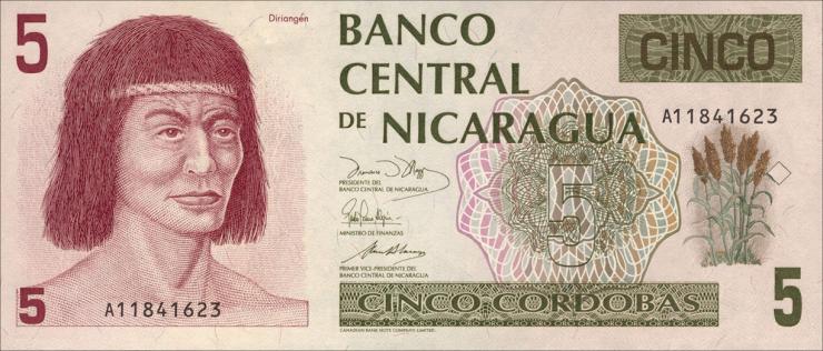 Nicaragua P.174 5 Cordobas (1991) (1) 
