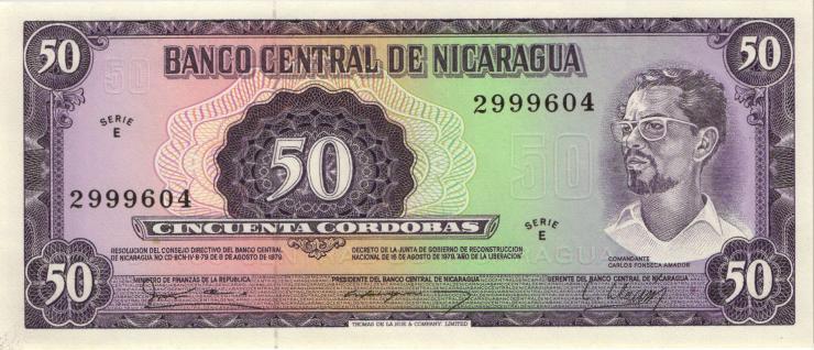 Nicaragua P.131 50 Cordobas 1979 (1) 