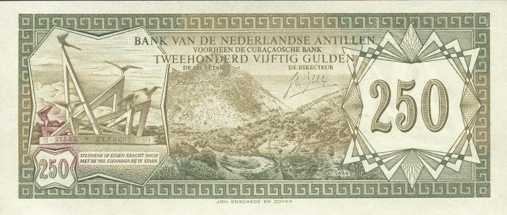 Niederl. Antillen / Netherlands Antilles P.13 250 Gulden 1967 (1) 