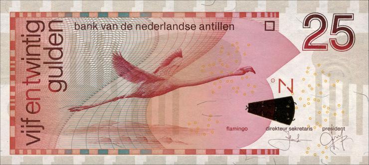 Niederl. Antillen / Netherlands Antilles P.29d 25 Gulden 2006 (1) 
