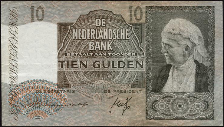 Niederlande / Netherlands P.053 10 Gulden 1941 (3) 