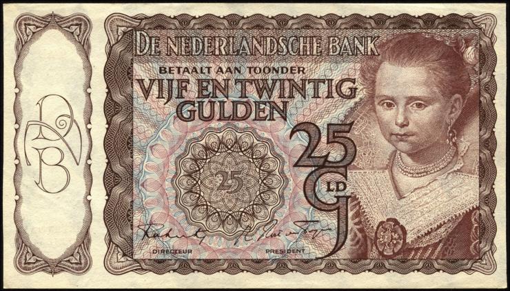 Niederlande / Netherlands P.060 25 Gulden 1944 (1/1-) 
