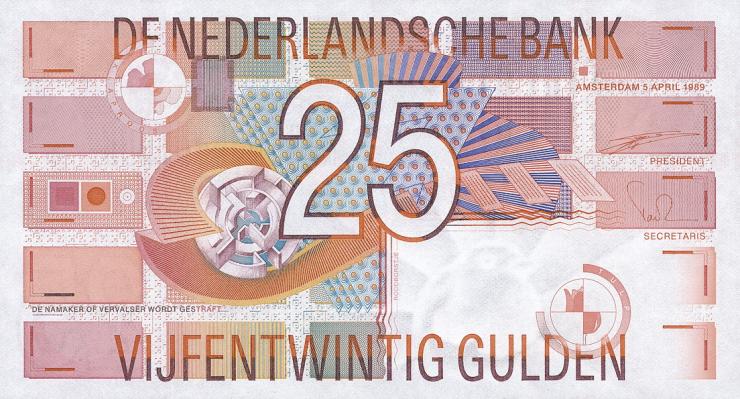 Niederlande / Netherlands P.100  25 Gulden 1989 (1) 