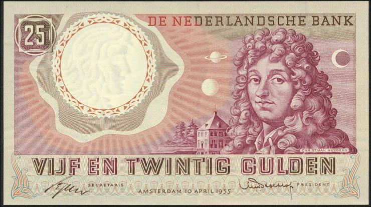 Niederlande / Netherlands P.087 25 Gulden 1955 (1/1-) 