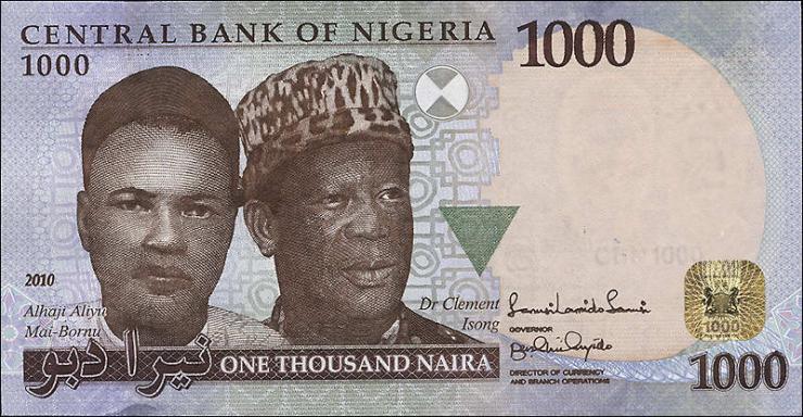 Nigeria P.36e 1000 Naira 2010 (1) 