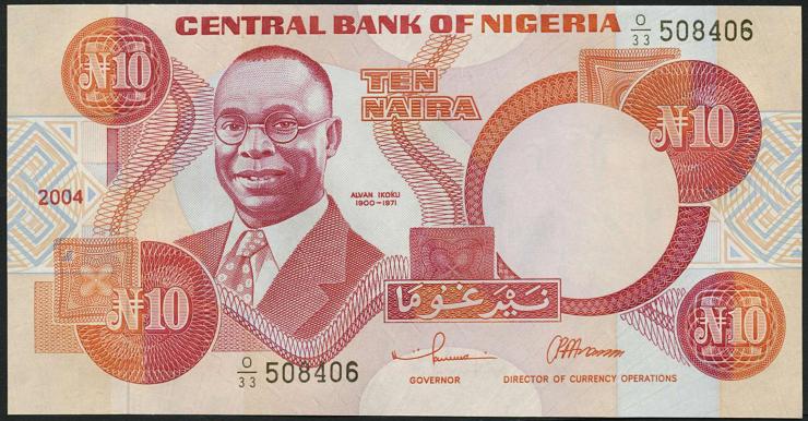 Nigeria P.25g 10 Naira 2004 (1) 