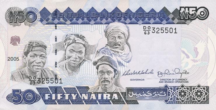 Nigeria P.27f 50 Naira 2005 (1) 