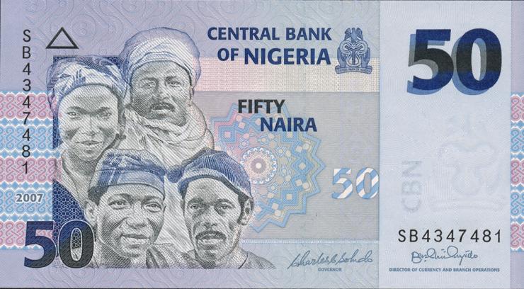 Nigeria P.35b 50 Naira 2007 (1) 