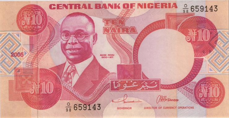 Nigeria P.25g 10 Naira 2005 (1) 