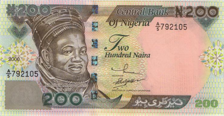 Nigeria P.29a 200 Naira 2000 (1) 