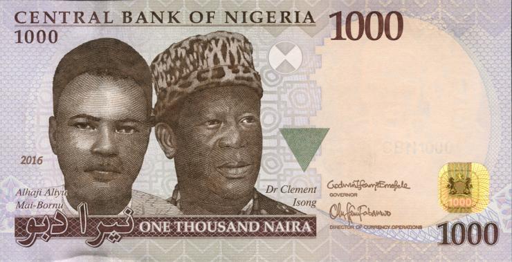 Nigeria P.36n 1000 Naira 2016 (1) 