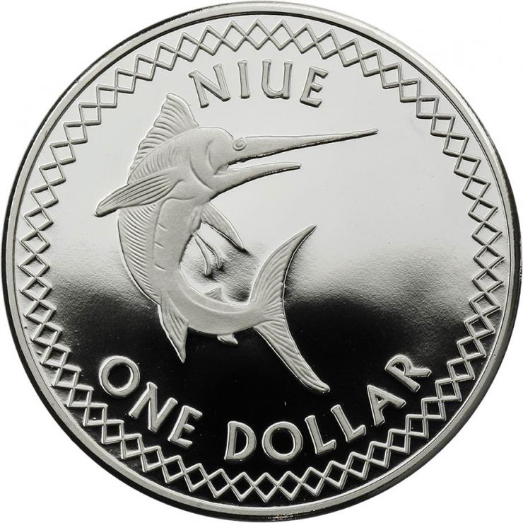 Niue Islands 1 Dollar 2010 Schwertfisch 