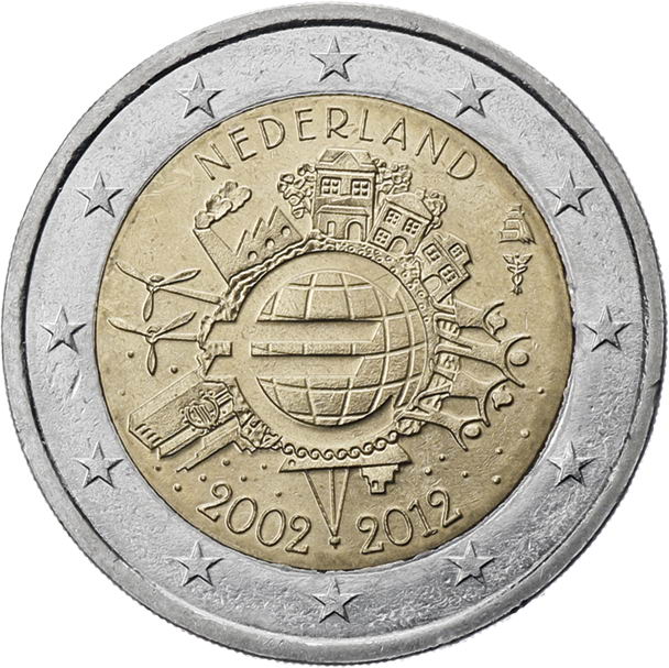 Niederlande 2 Euro 2012 Euro-Bargeld 