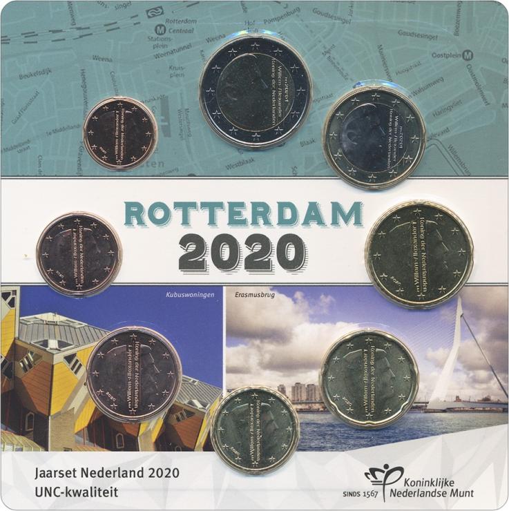 Niederlande Euro-KMS 2020 "Rotterdam" Blister 