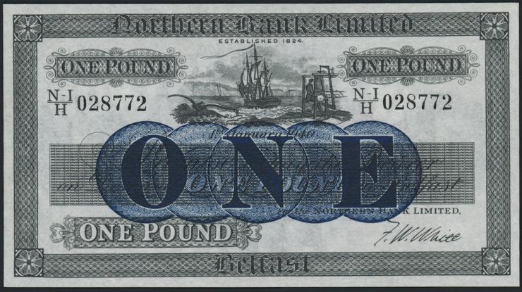 Nordirland / Northern Ireland P.178b 1 Pound 1940 (1) 