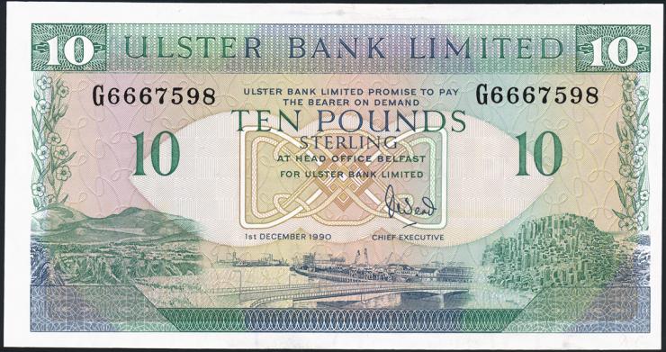 Nordirland / Northern Ireland P.332 10 Pounds 1990 (1/1-) 