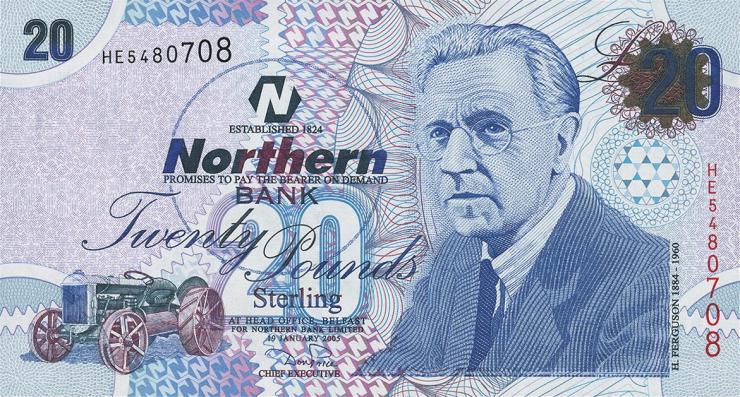 Nordirland / Northern Ireland P.207a 20 Pounds 2005 (1) 