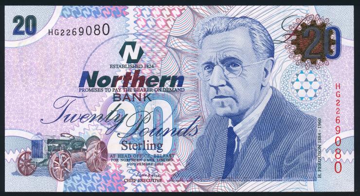 Nordirland / Northern Ireland P.207b 20 Pounds 2006 (1) 