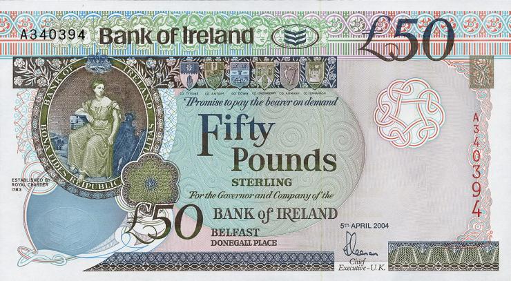 Nordirland / Northern Ireland P.081 50 Pounds 2004 (1) 